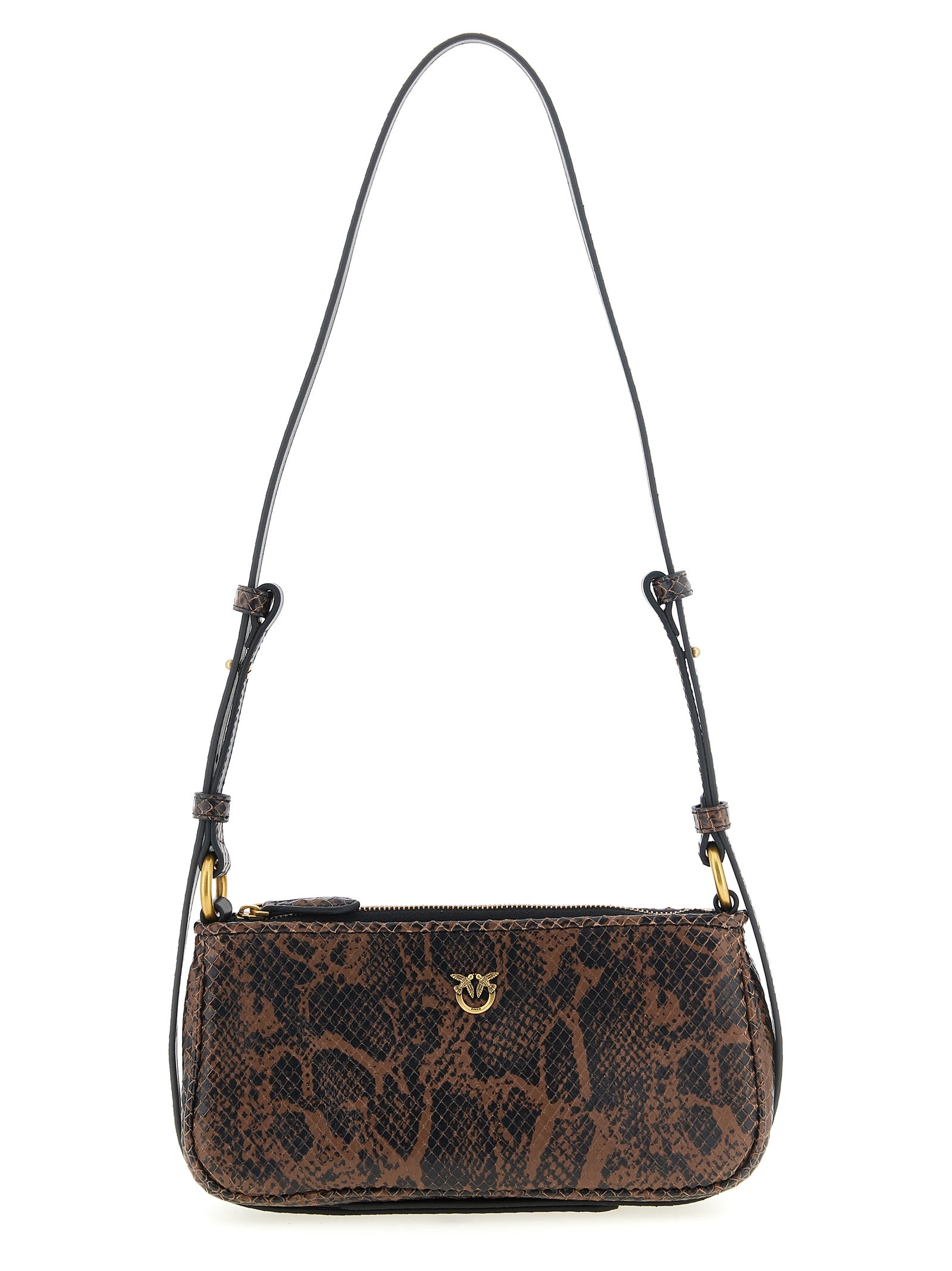 Brown Calfskin Crossbody Bag