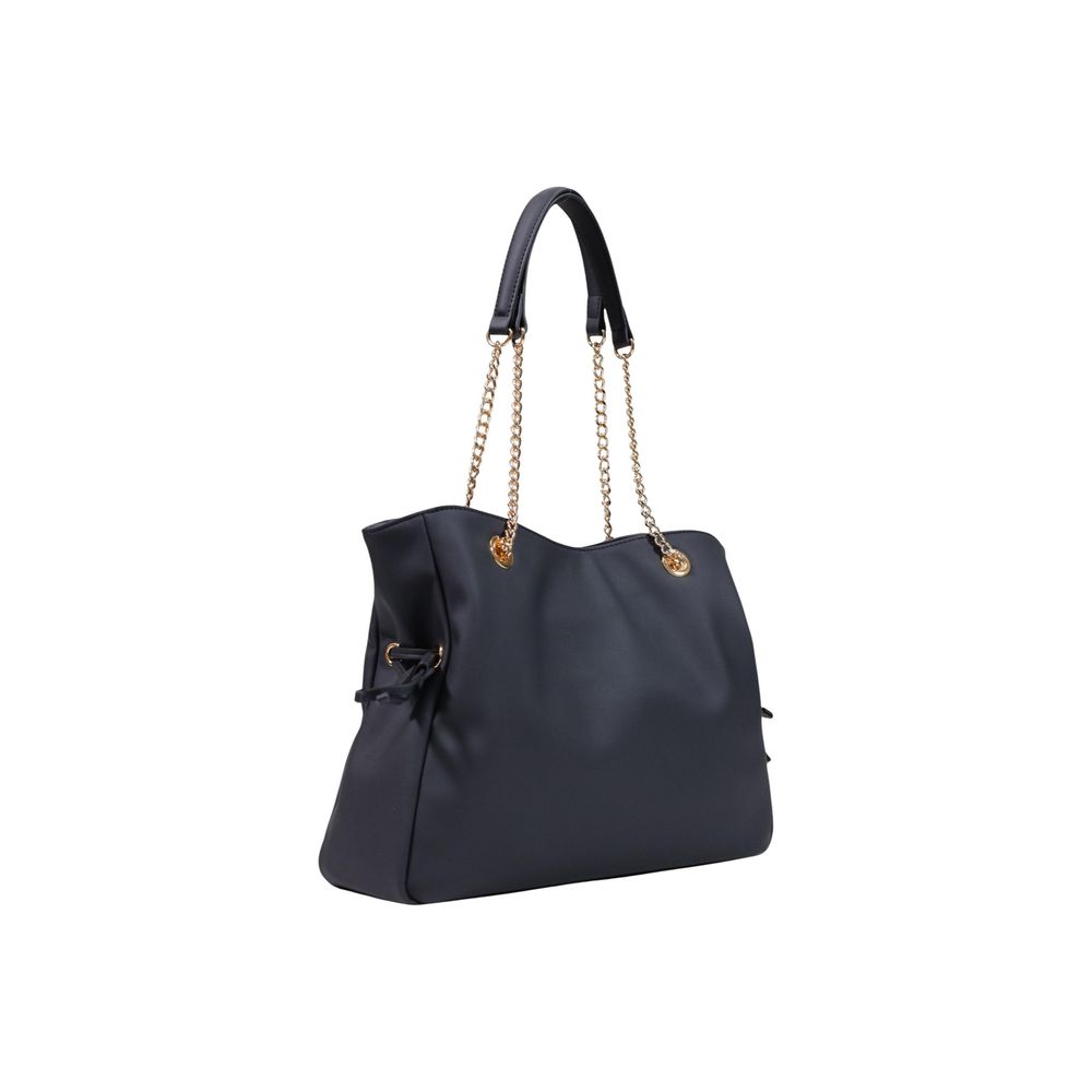 Black Polyester Handbag