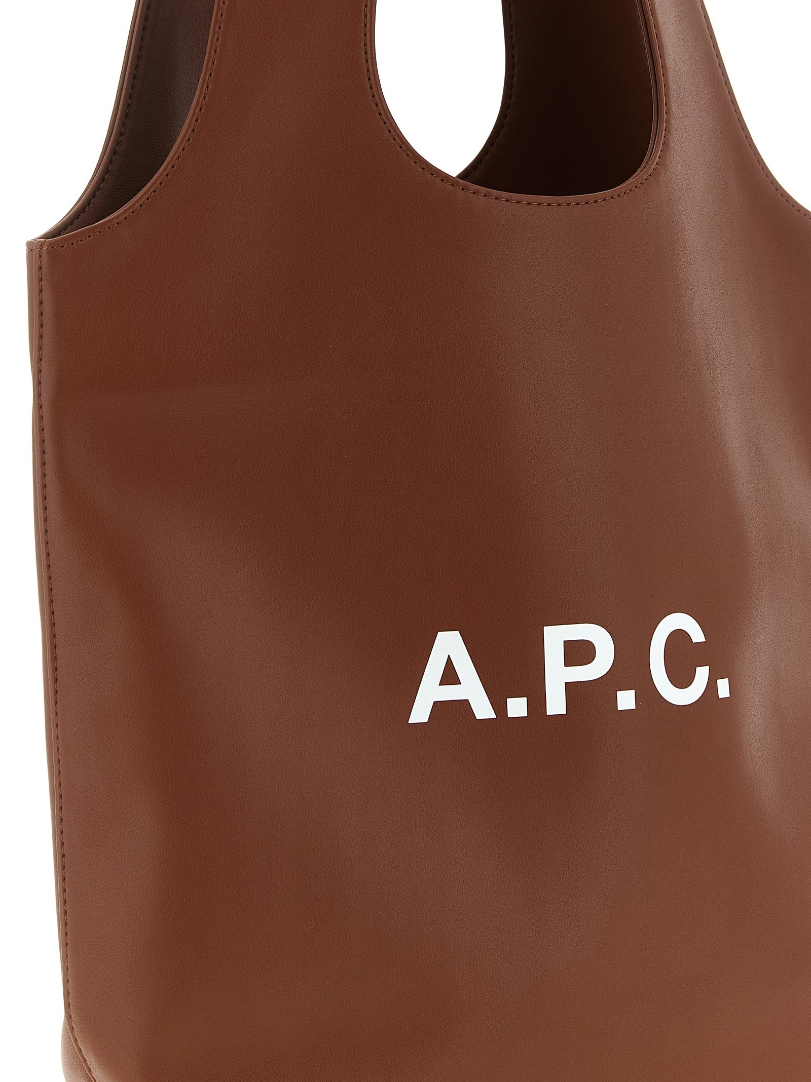 Brown Polyester Handbag