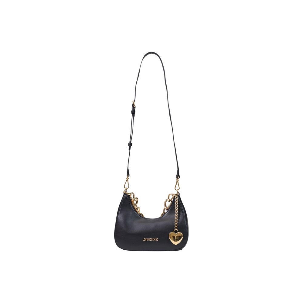 Black Polyester Handbag