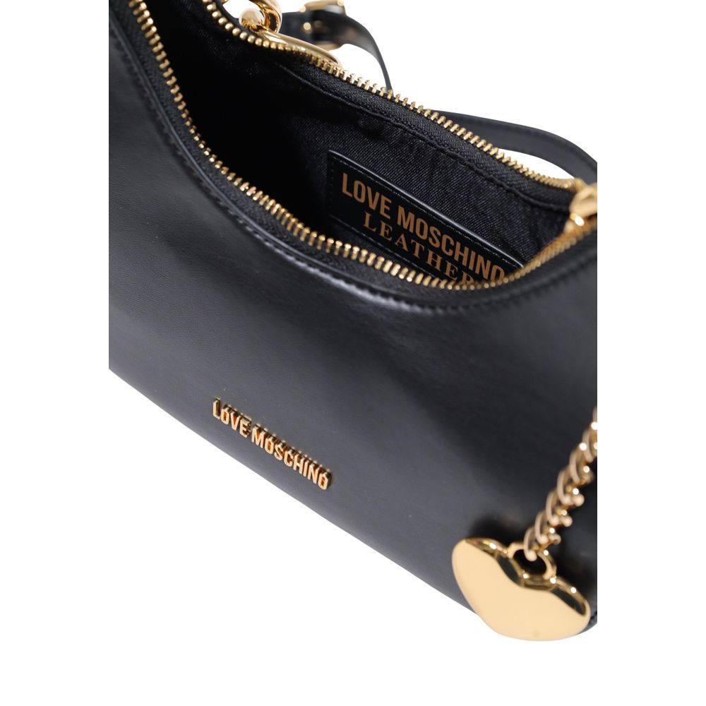 Black Polyester Handbag