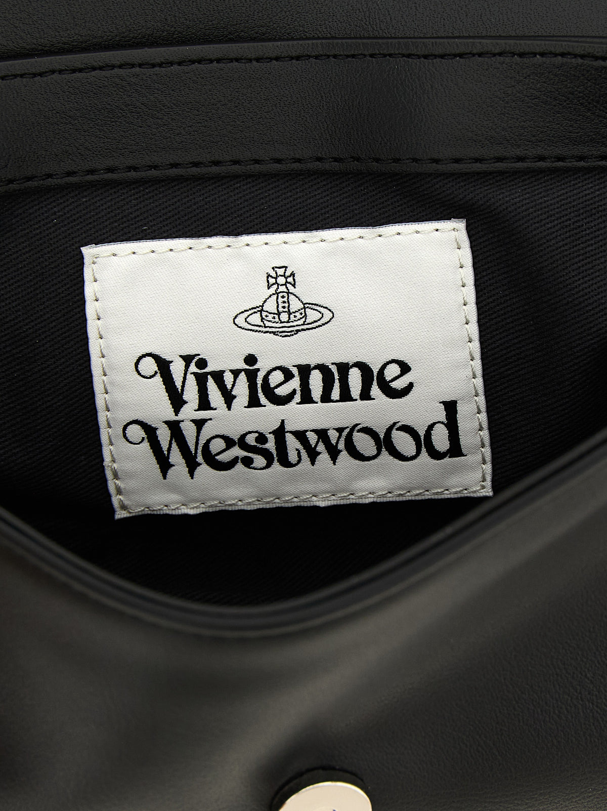 Black Polyester Crossbody Bag