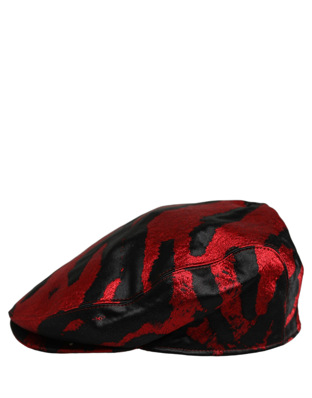 Men Red Black Stripe Cotton Newsboy Capello Hat