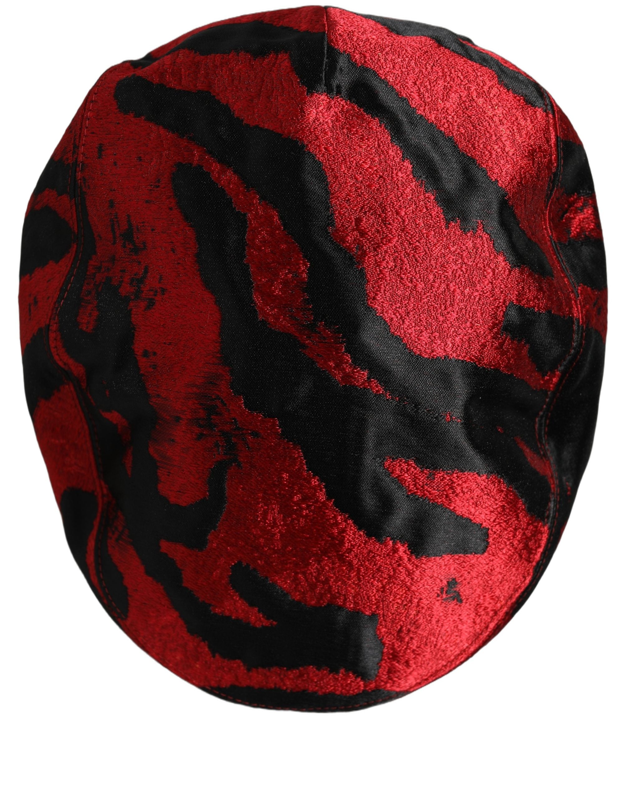 Men Red Black Stripe Cotton Newsboy Capello Hat