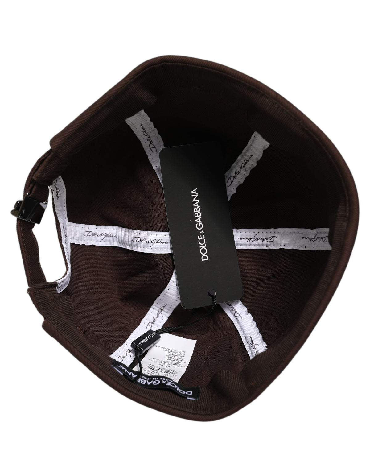 Men Brown Cotton Docker Capello Brimless Hat