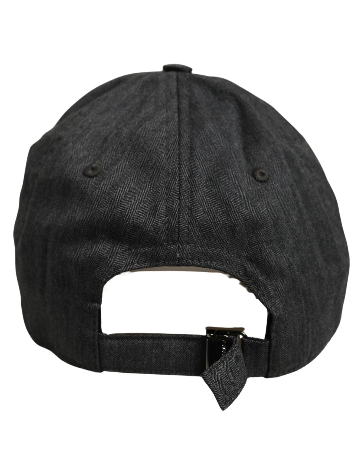 Men Dark Gray Herringbone Baseball Cap Hat