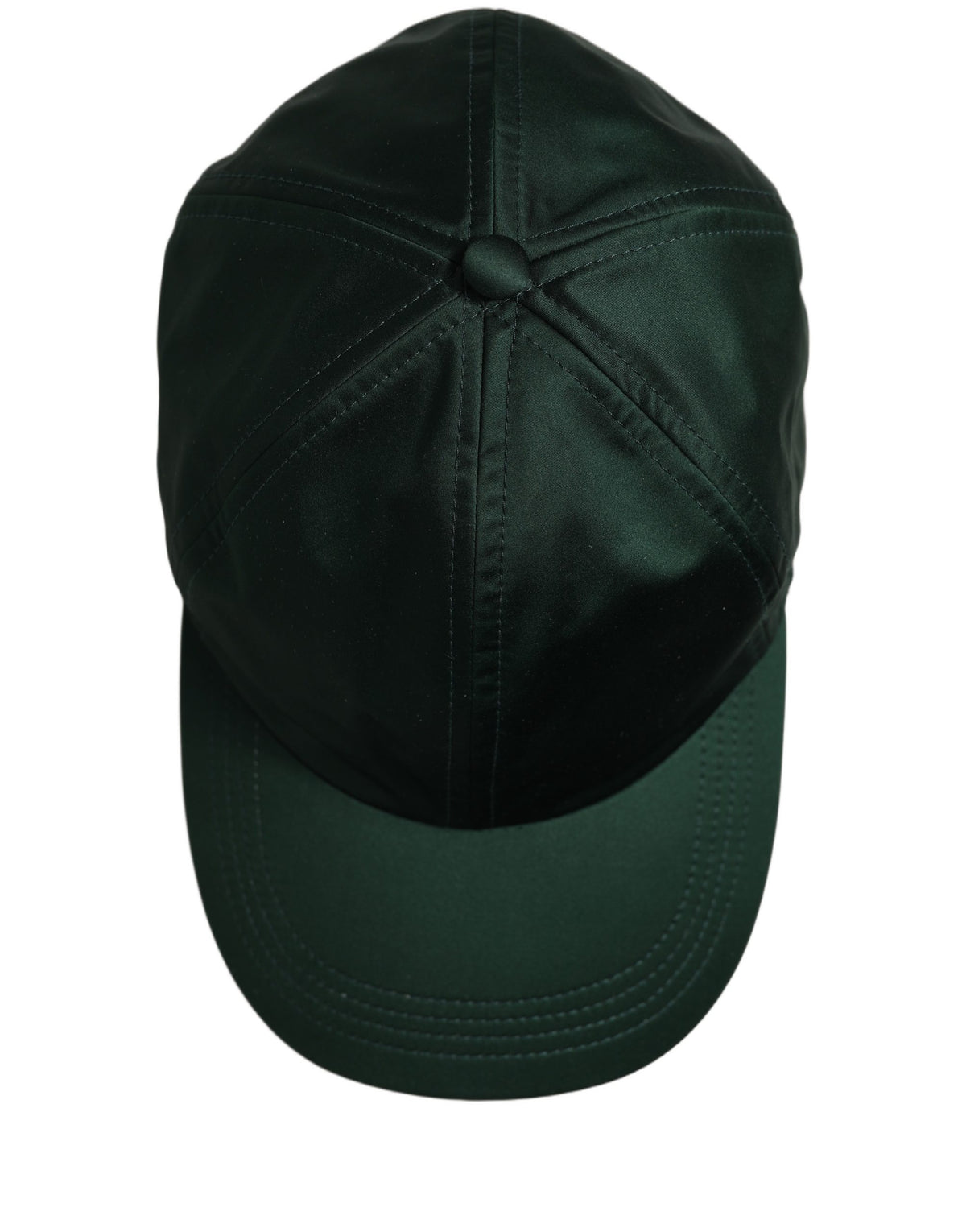 Men Deep Green Cotton Baseball Cap 6 Panels Hat