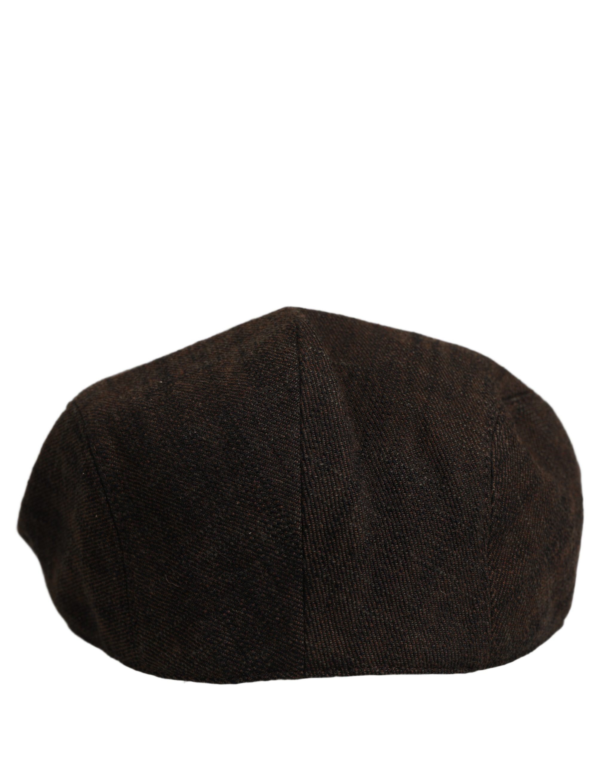 Men Brown Cotton Flat Cloth Newsboy Cap Hat