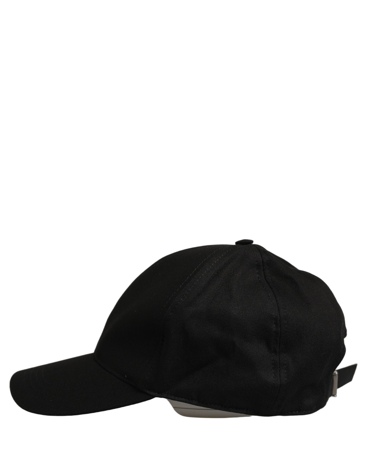 Men Black Cotton Baseball Capello 6 Panels Hat