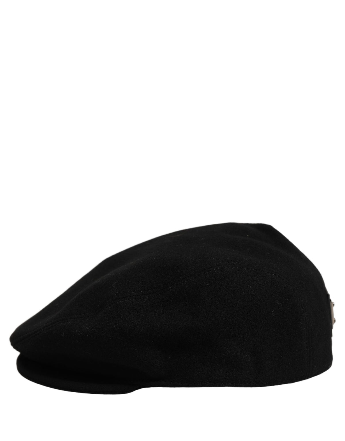 Men Black Wool Blend Flat Cloth Newsboy Cap Hat