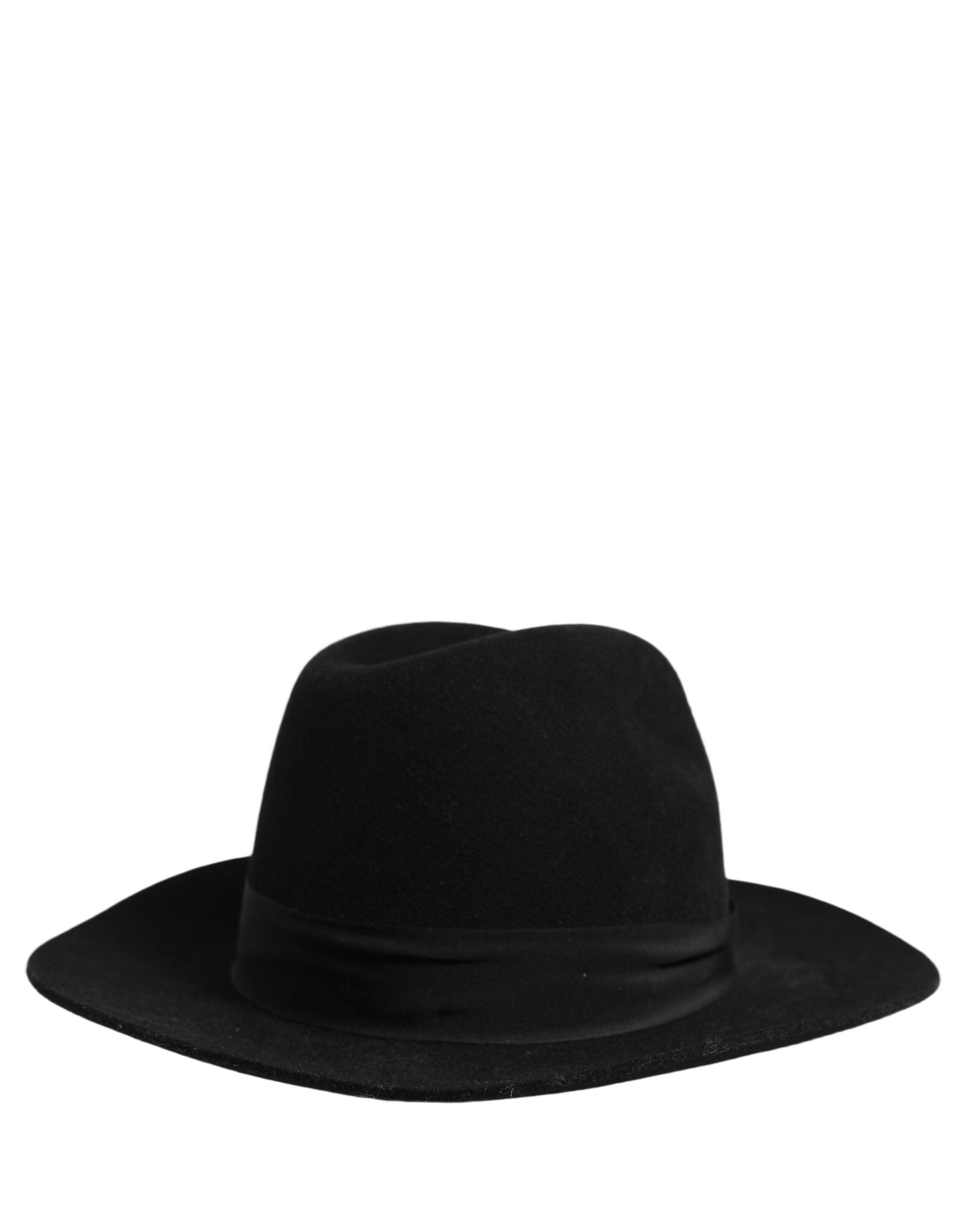 Men Black Classic Wide Brim Fedora Capello Hat