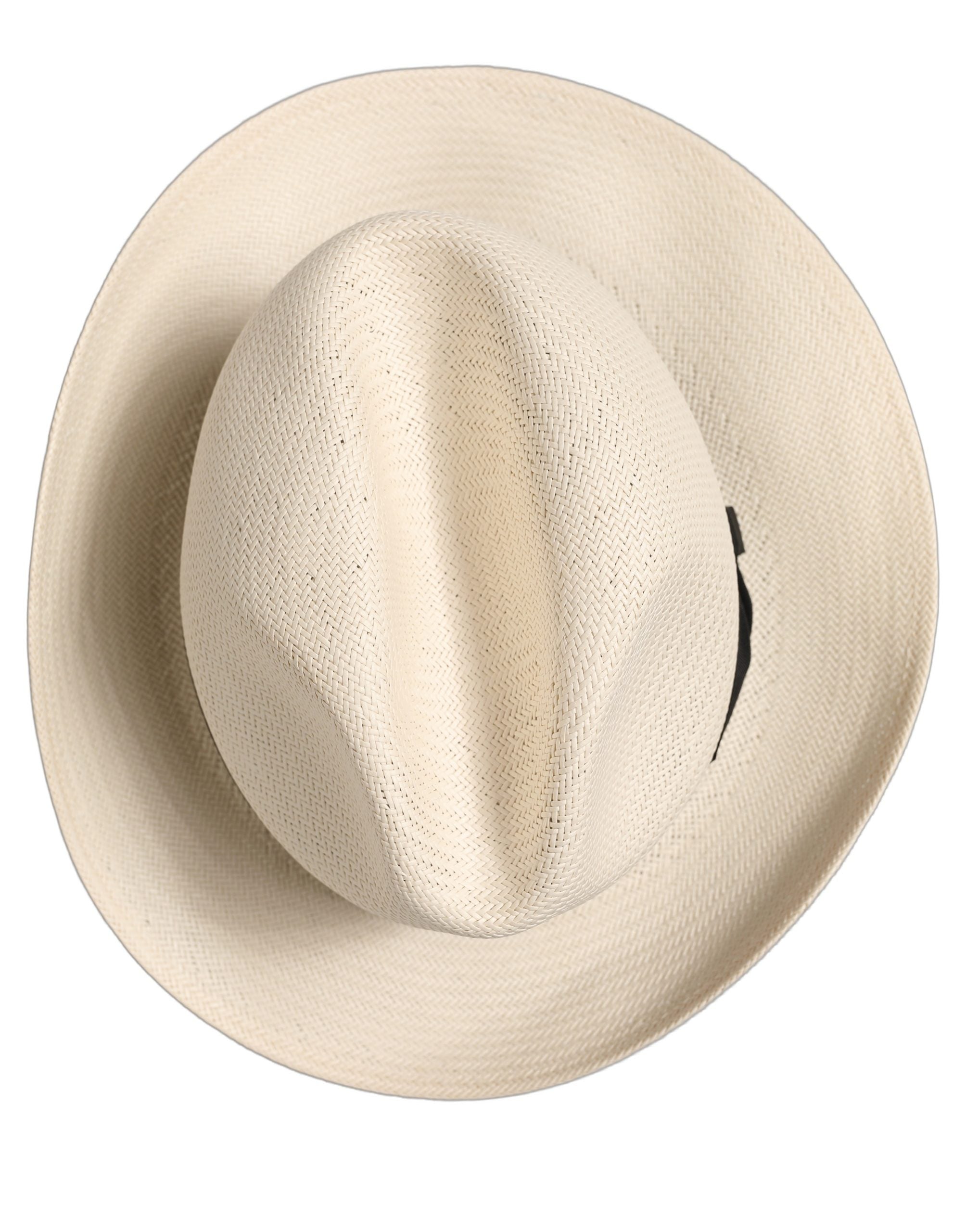 Men White Paper Straw Fedora Panama Capello Hat