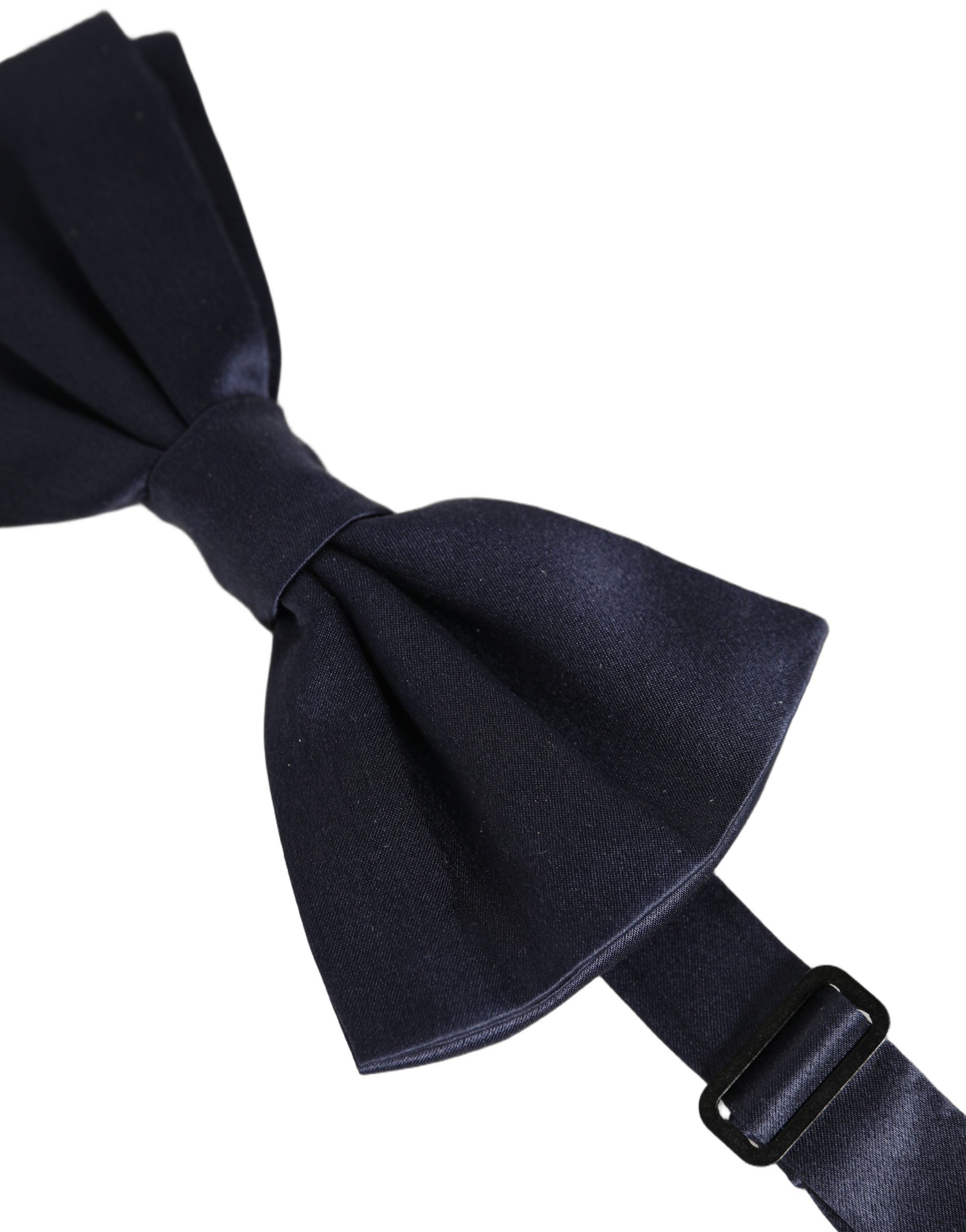 Dark Blue 100% Silk Adjustable Neck Papillon Bow Tie