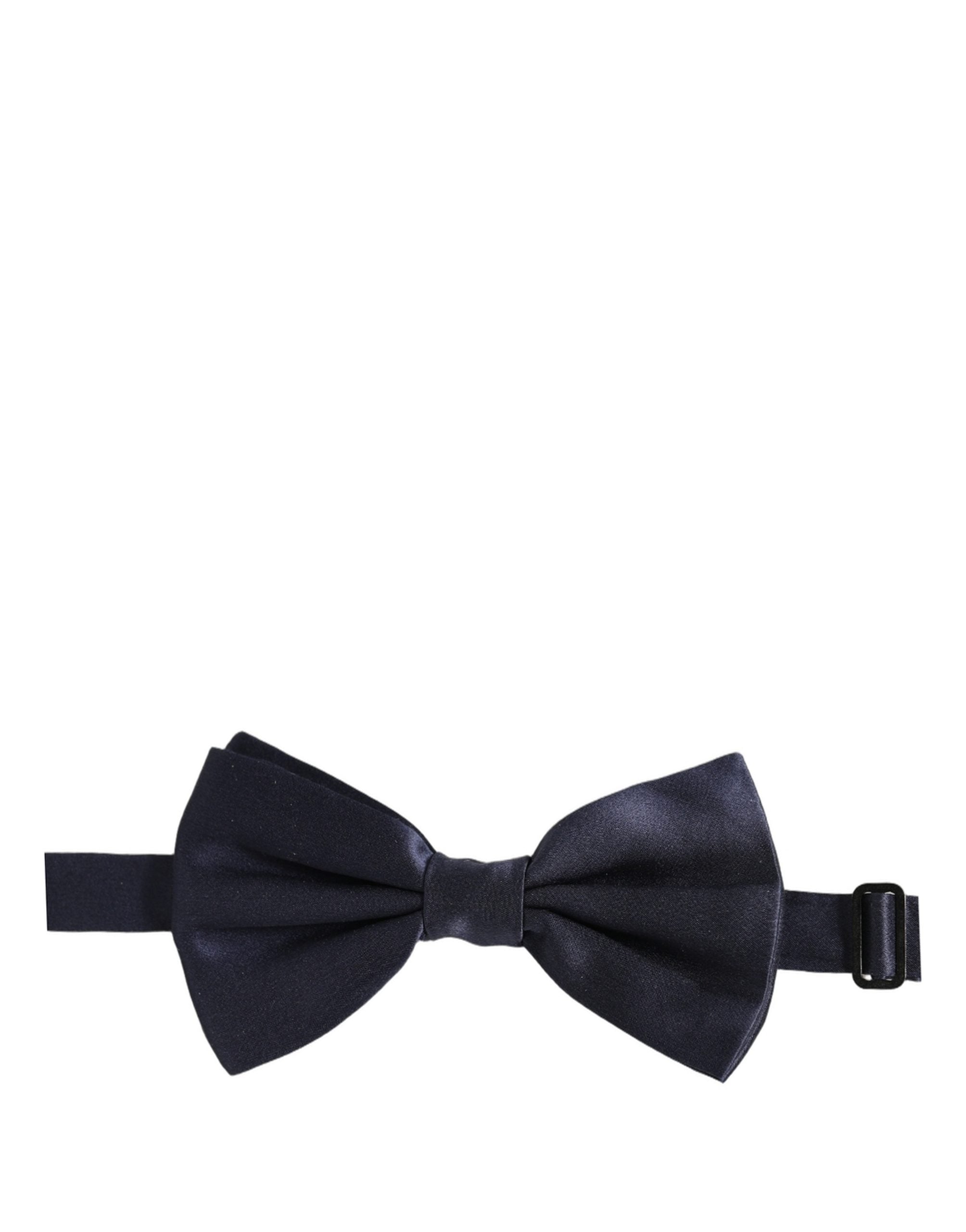 Dark Blue 100% Silk Adjustable Neck Papillon Bow Tie