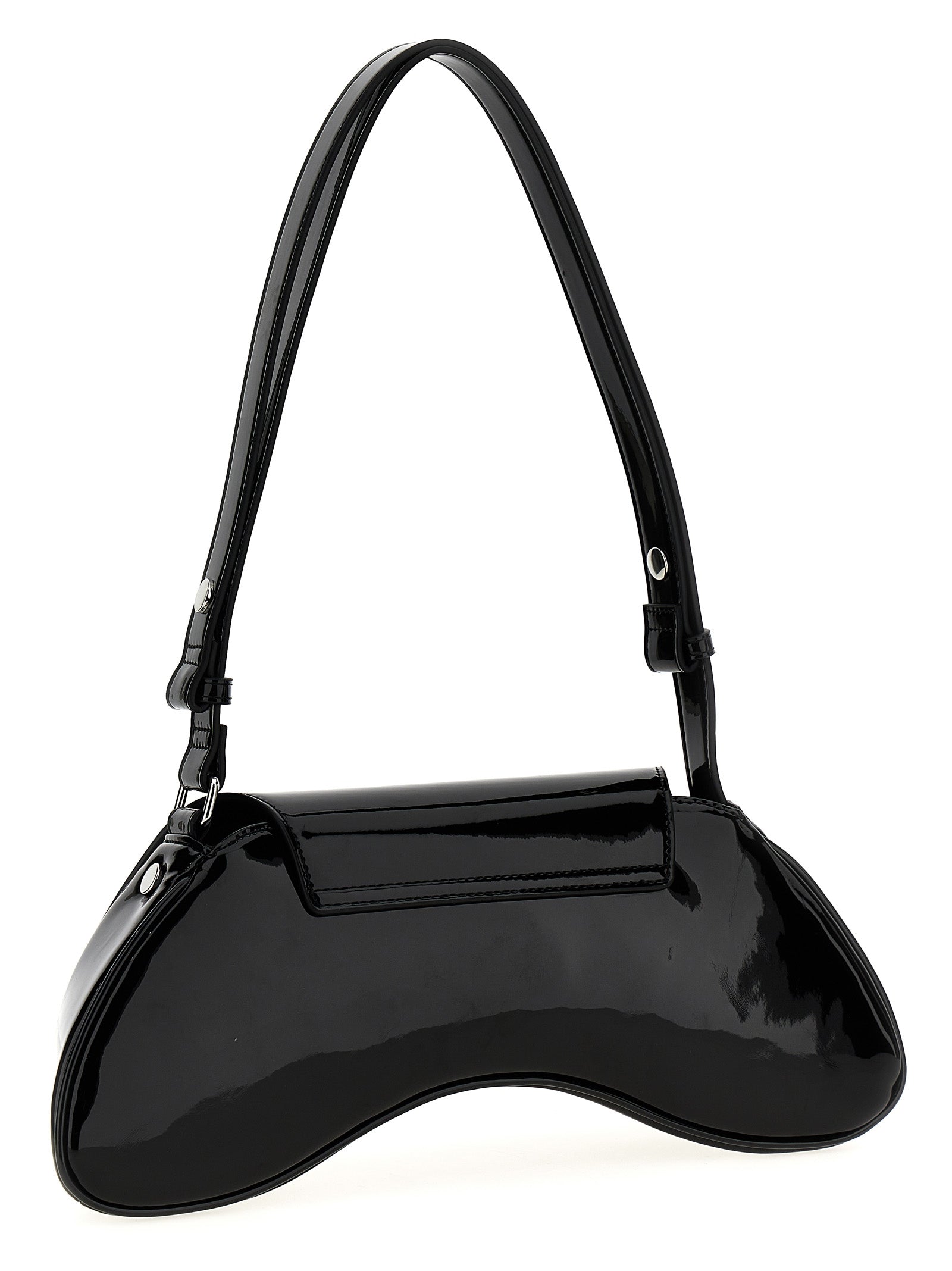 Black Polyethylene Shoulder Bag