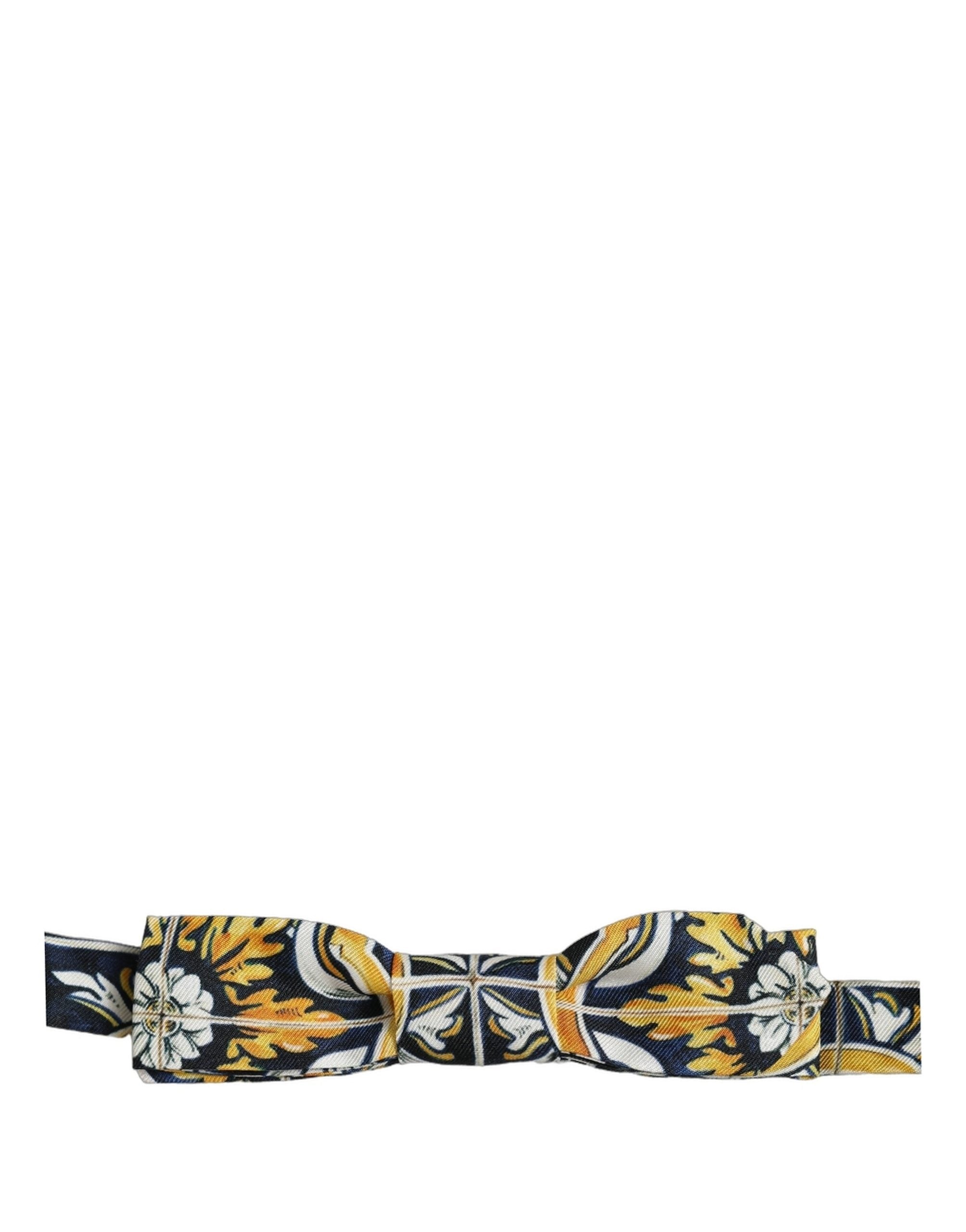 Multicolor Damask Style Adjustable Neck Papillon Bow Tie