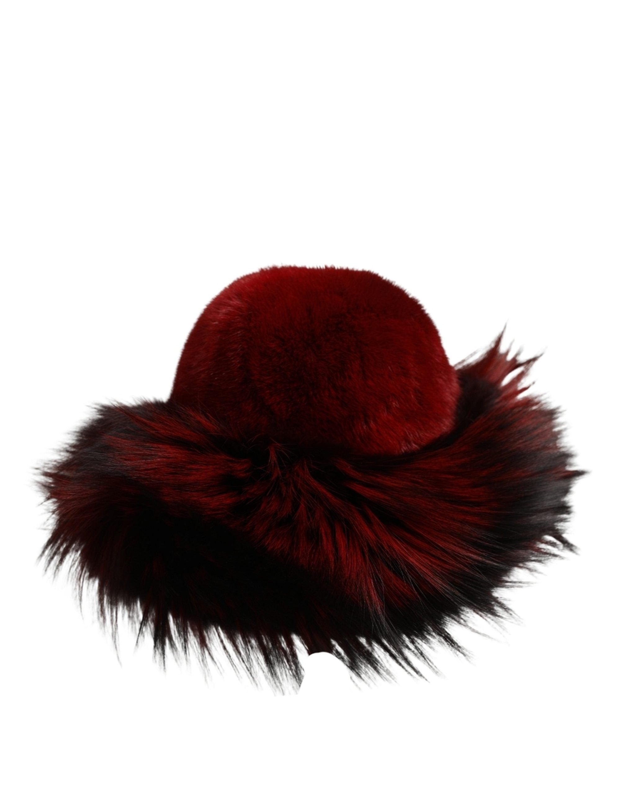Red Fox Mink Fur Womens Bucket Capello Hat