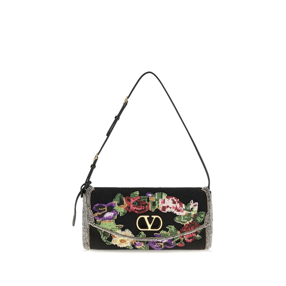Devain Small Embroidered Shoulder Bag