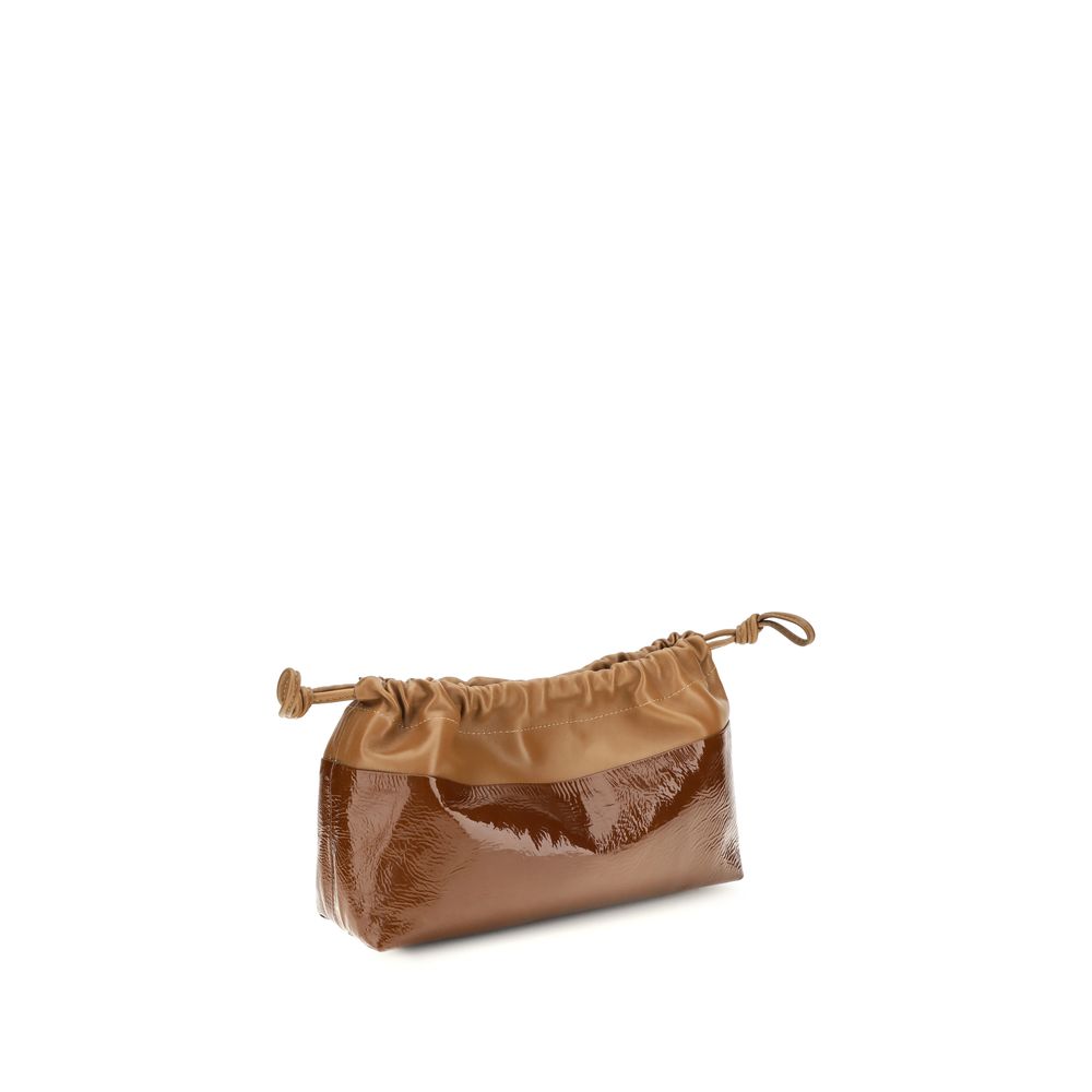 Brown Calf Leather Bos Taurus Clutch Bag