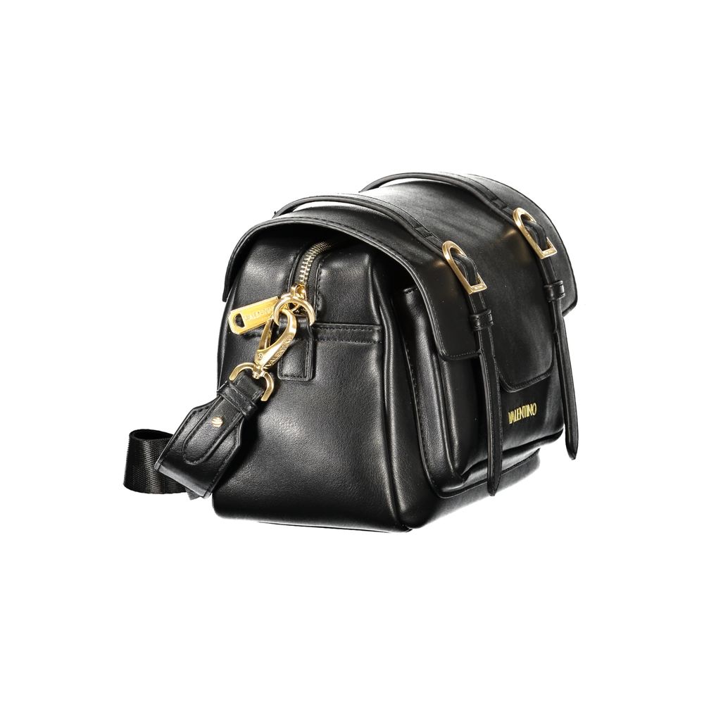 Black Polyurethane Women's Bag