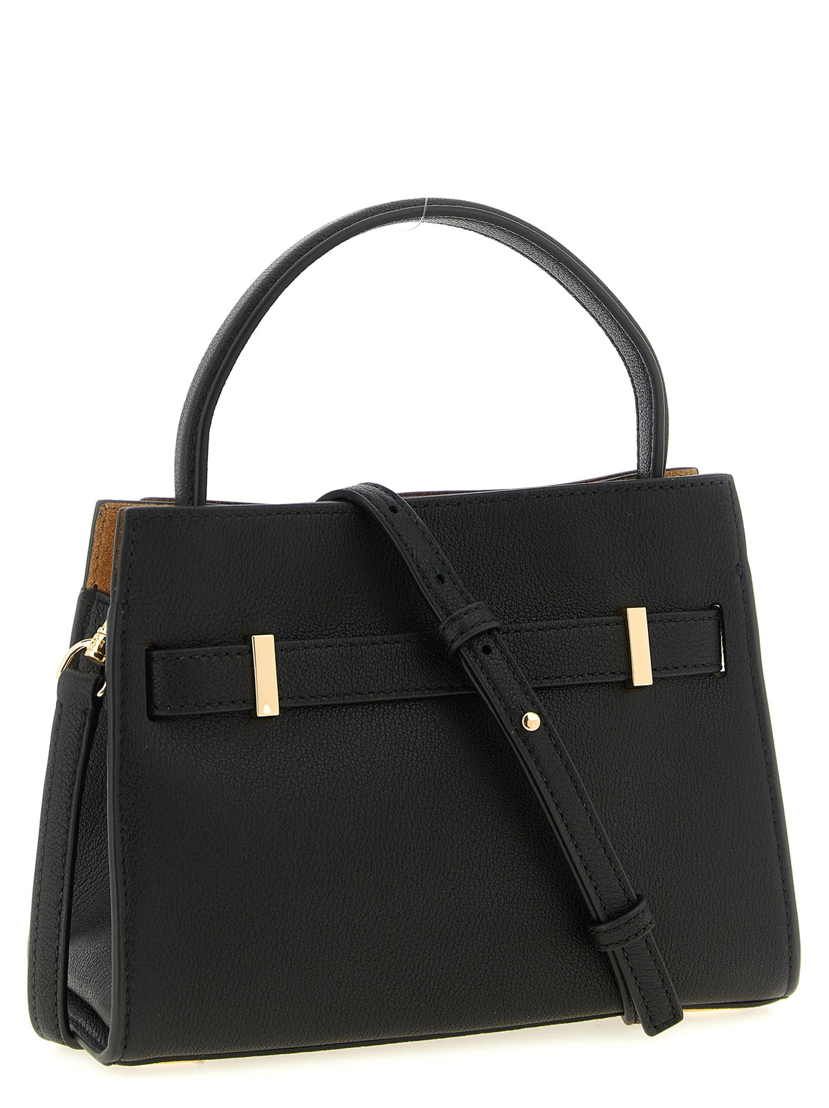 Black Lambskin Crossbody Bag