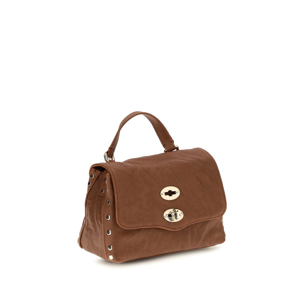 Brown Suede Leather Handbag
