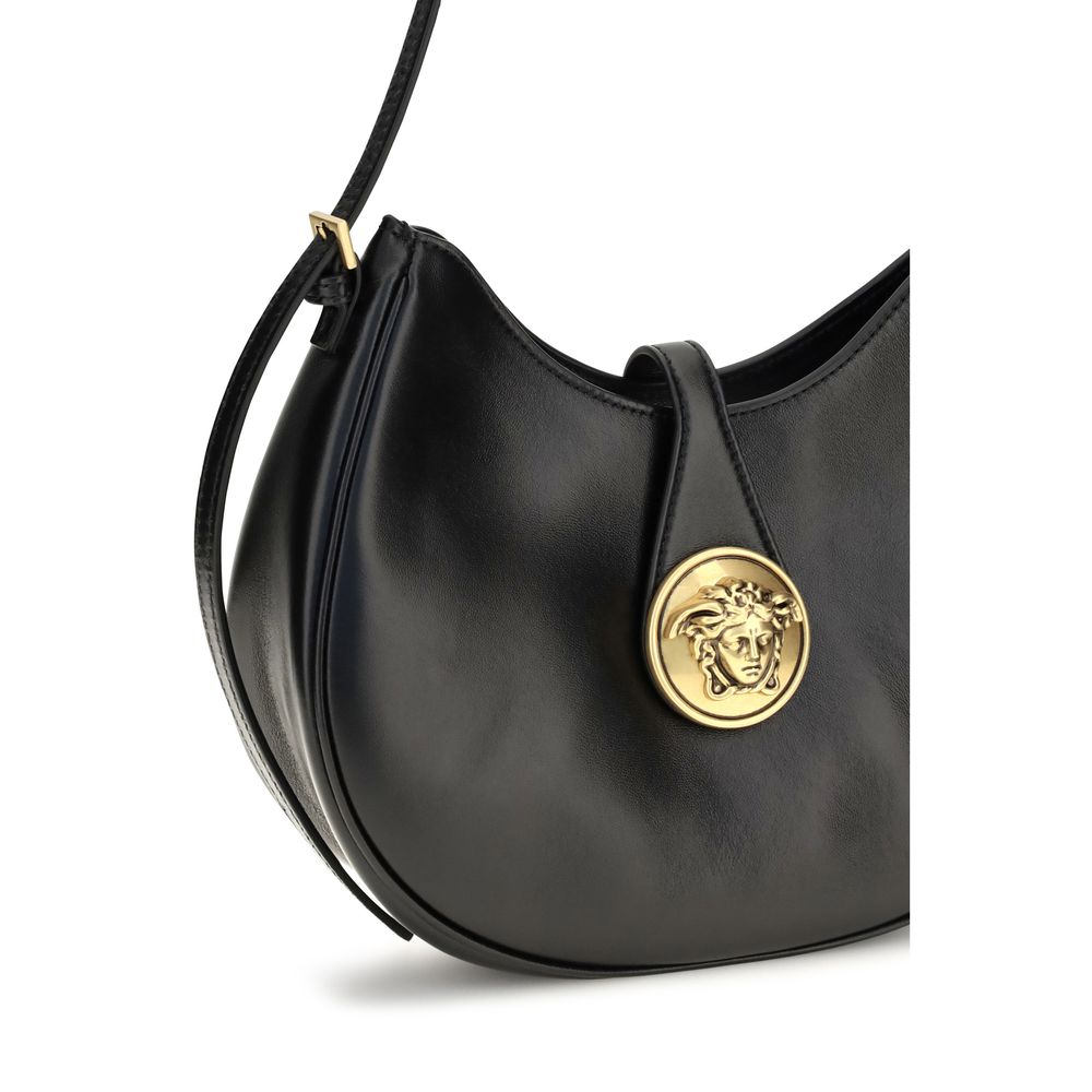 Versace Small Emblème Hobo lambskin Shoulder Bag