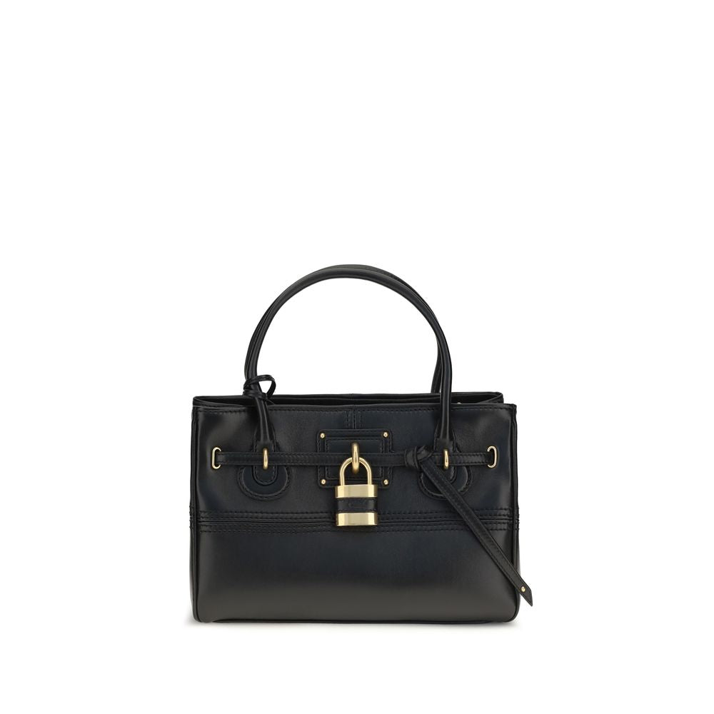 Black Buffalo Leather Handbag