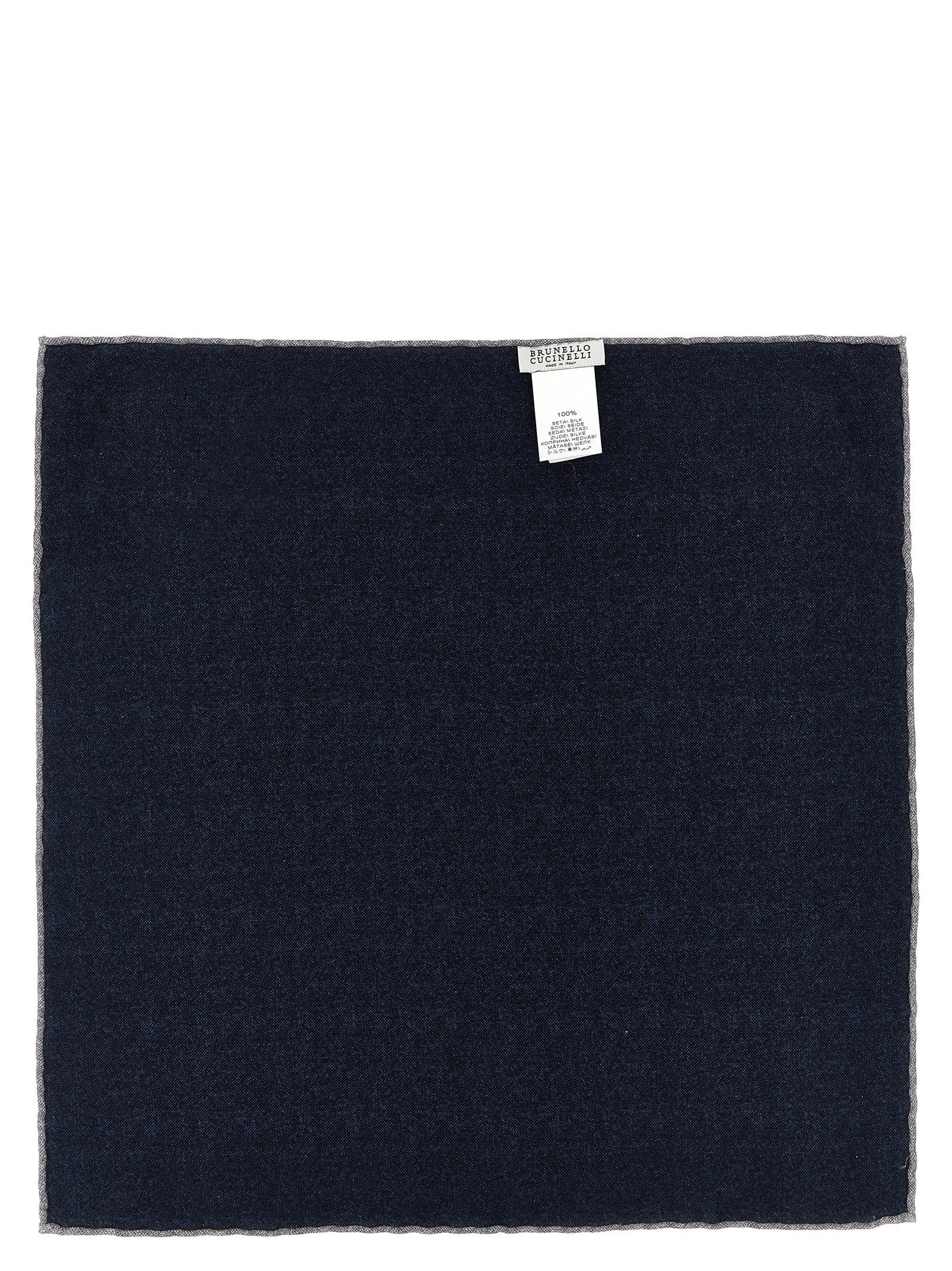 Blue Silk Pocket Square