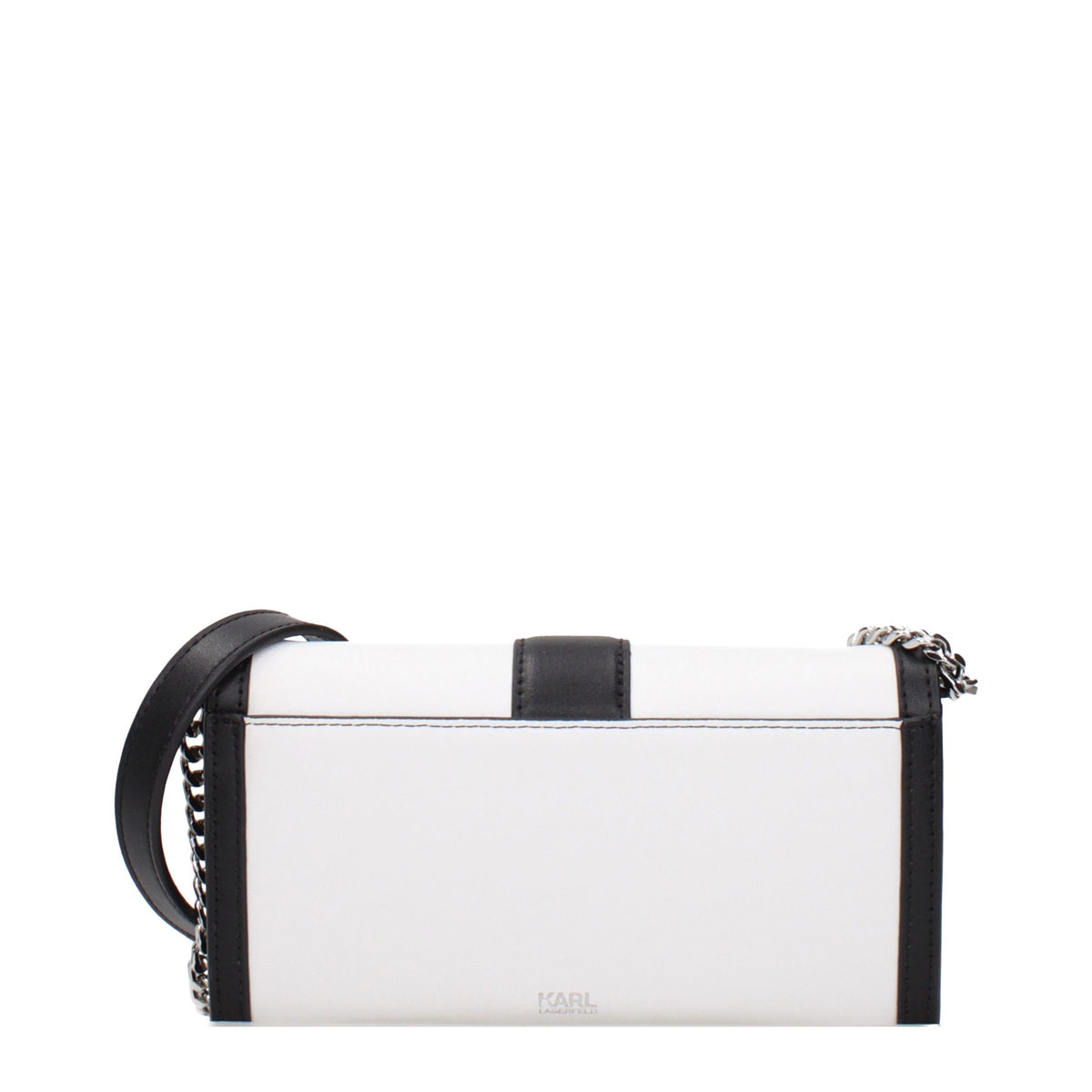 White Leather Clutch Bag