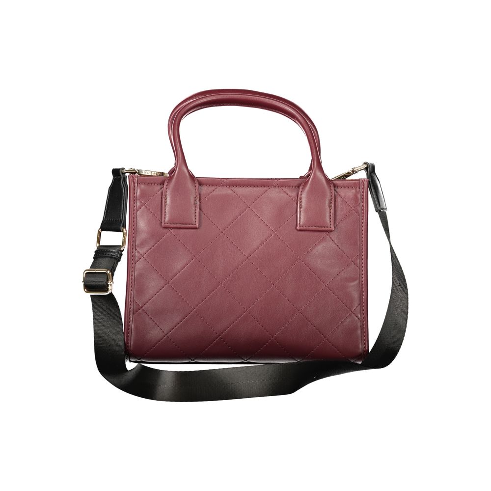 Red Polyurethane Women's Bag