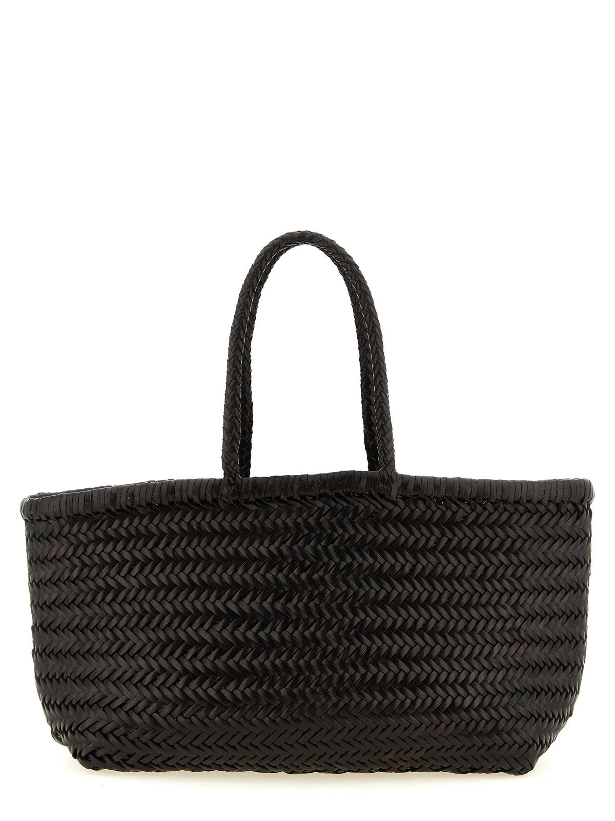 Brown Calfskin Shoulder Bag