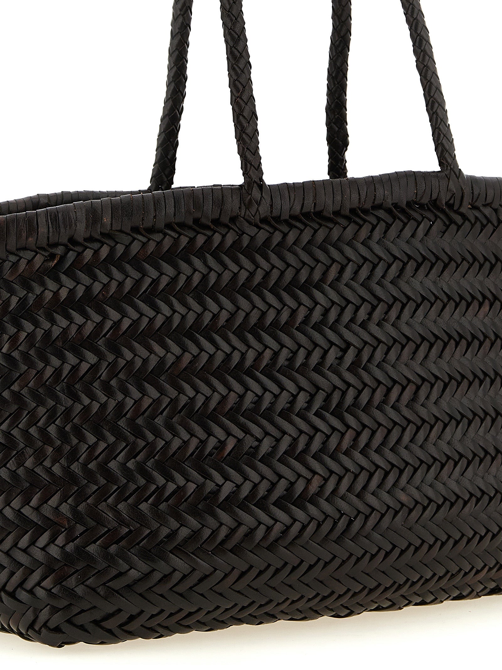 Brown Calfskin Shoulder Bag