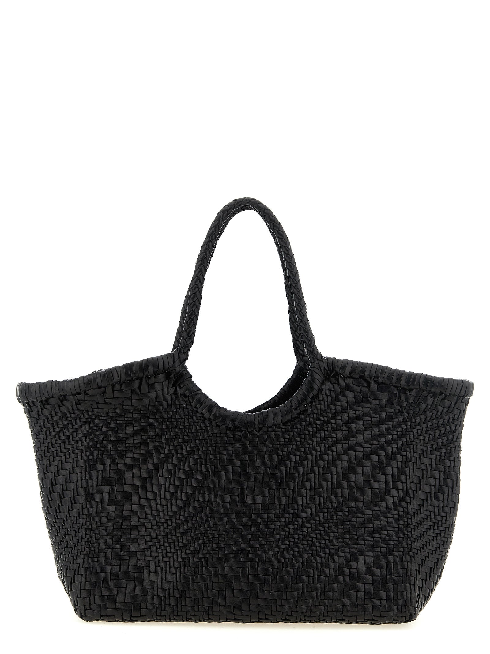 Black Calfskin Shoulder Bag