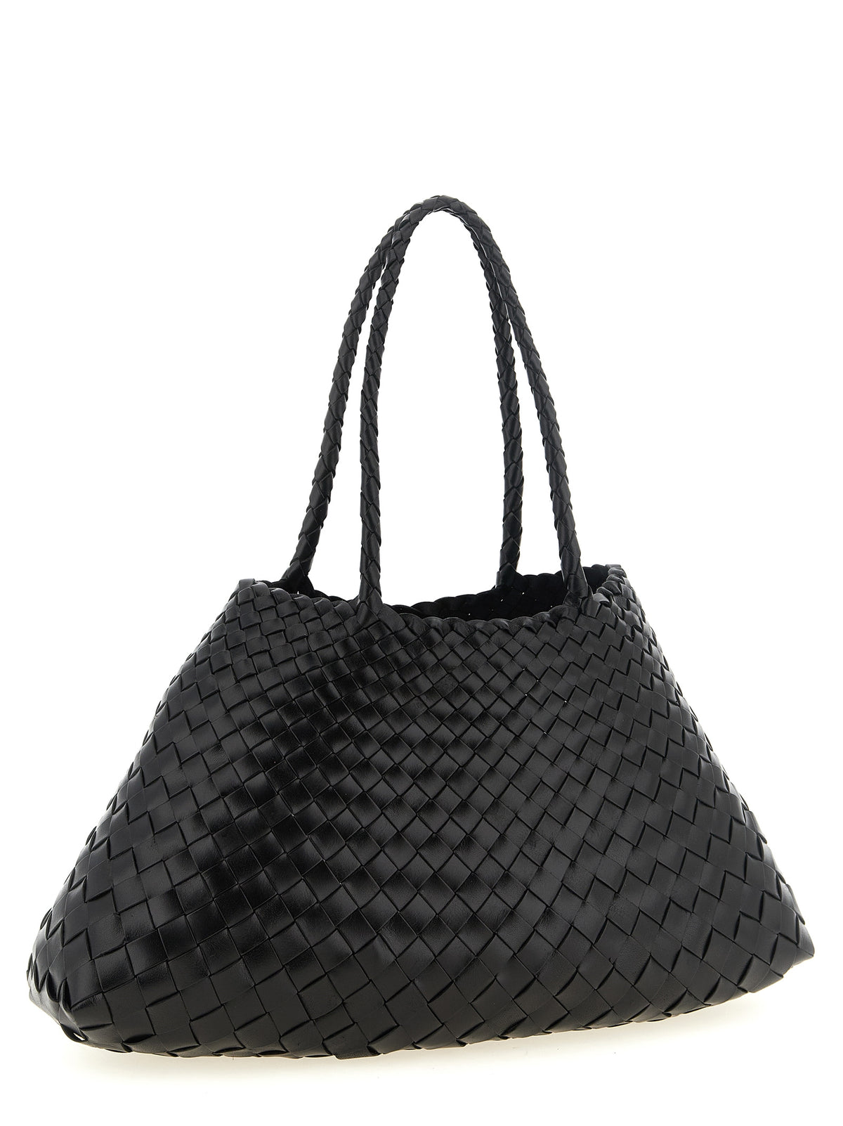Black Calfskin Shoulder Bag