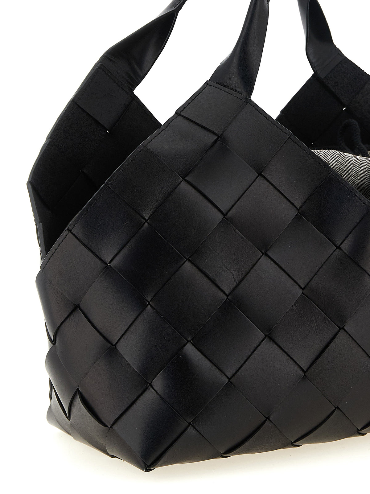 Black Calfskin Shoulder Bag
