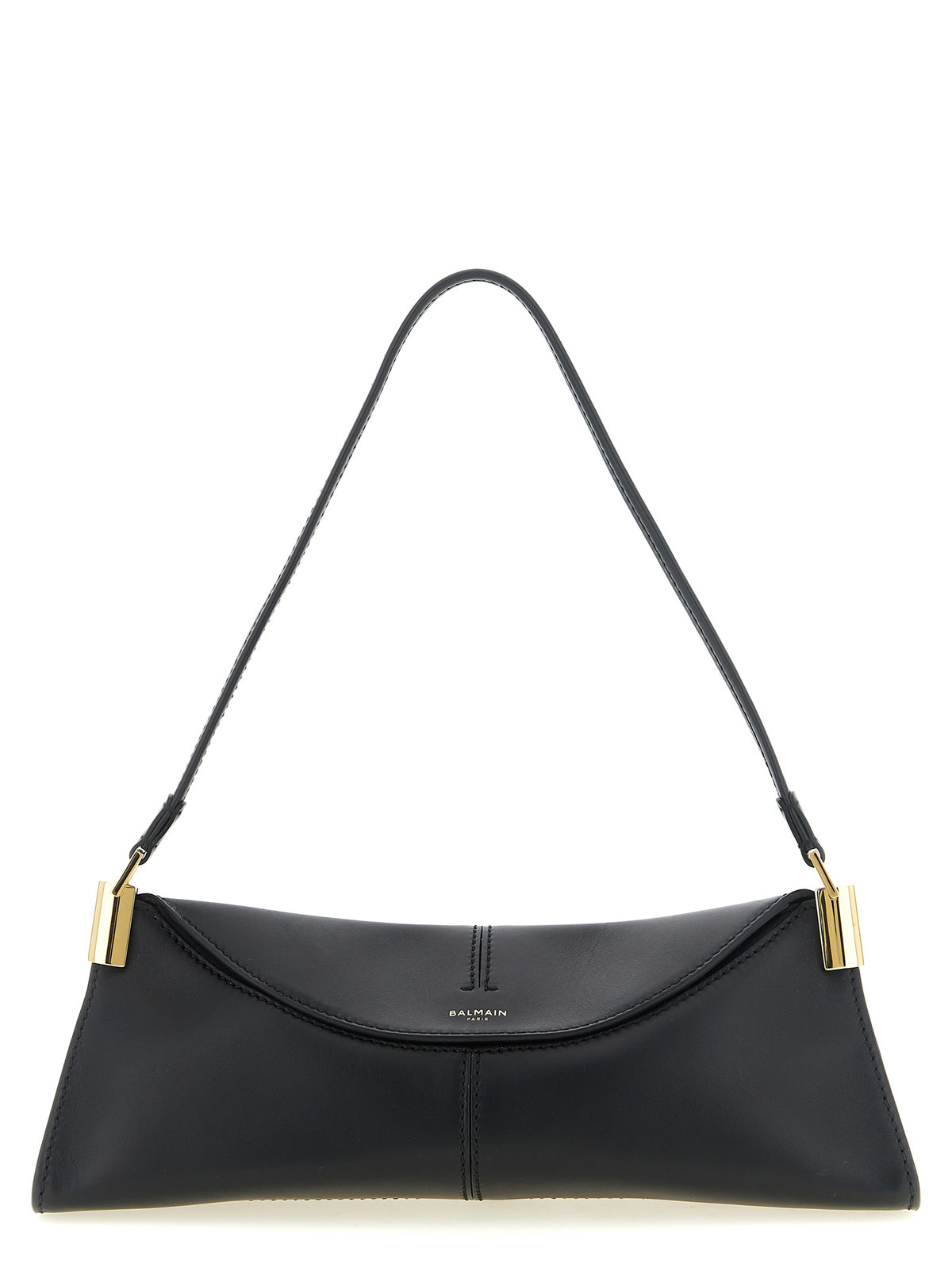 Black Calfskin Shoulder Bag