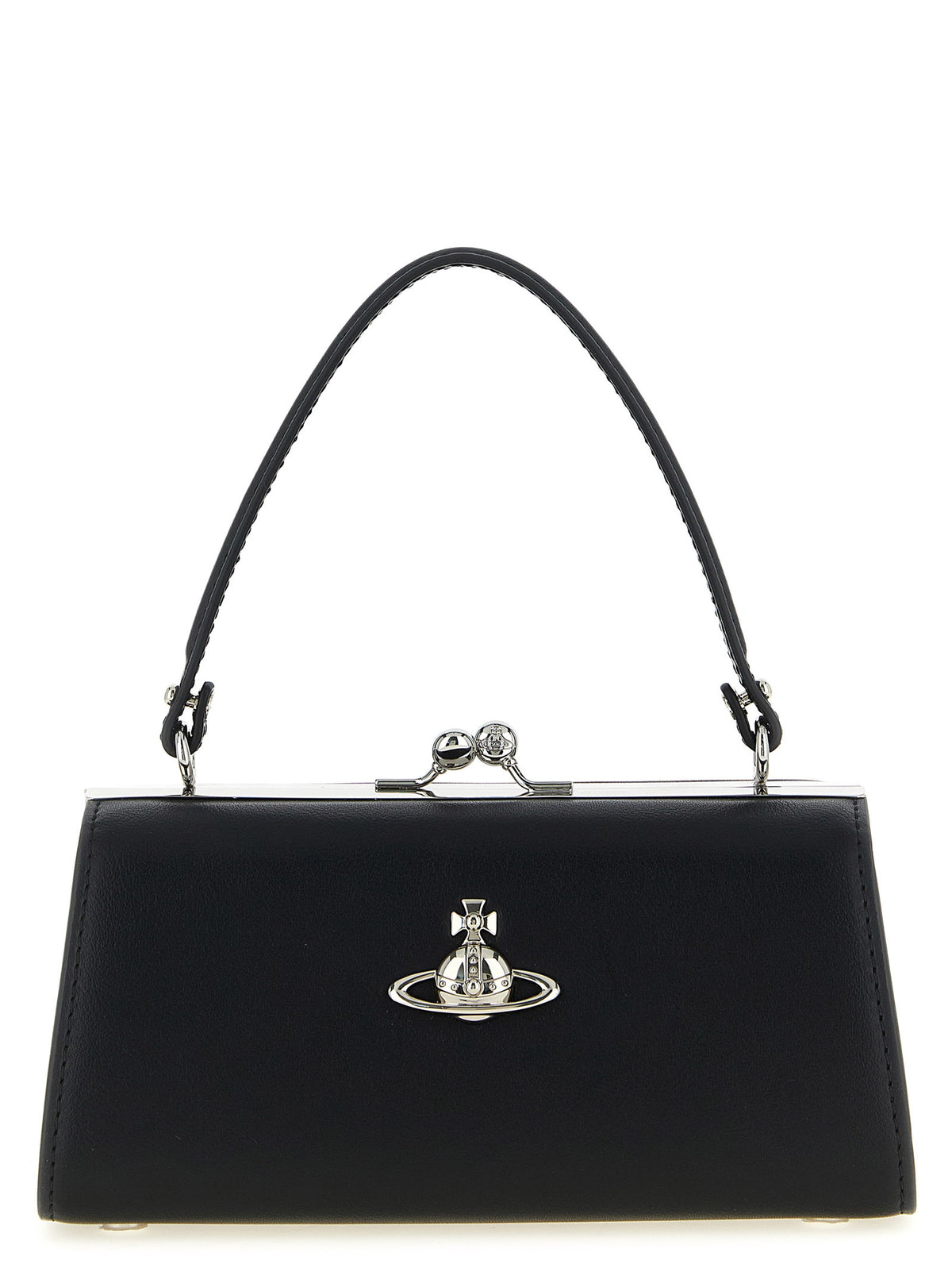 Black Polyester Handbag