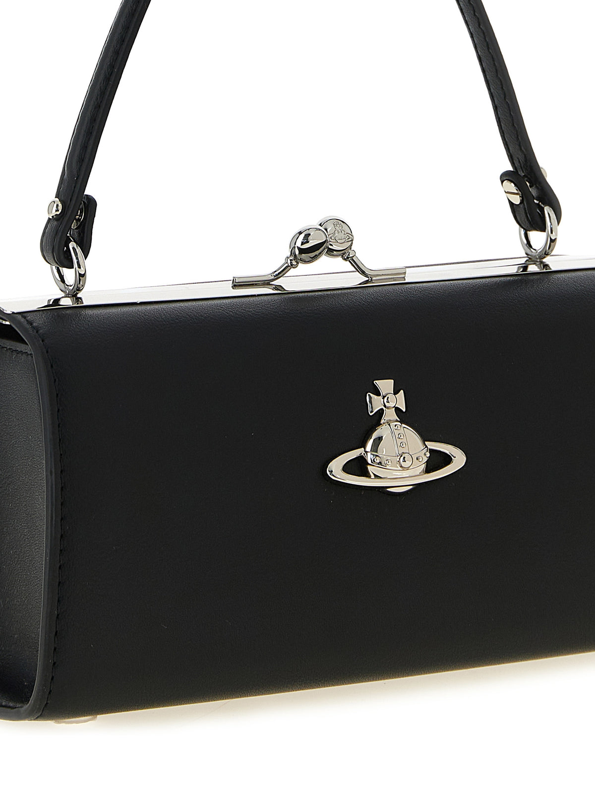 Black Polyester Handbag