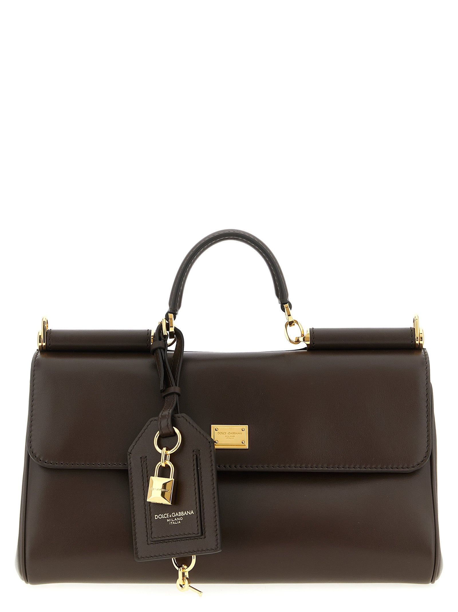 Brown Calfskin Crossbody Bag