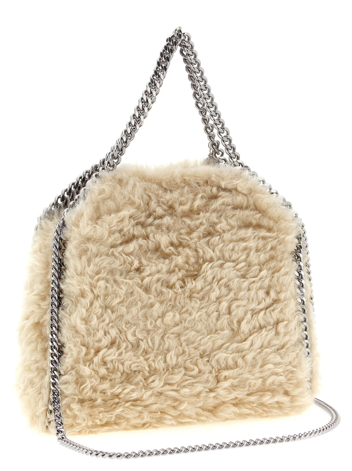 Beige Polyester Handbag