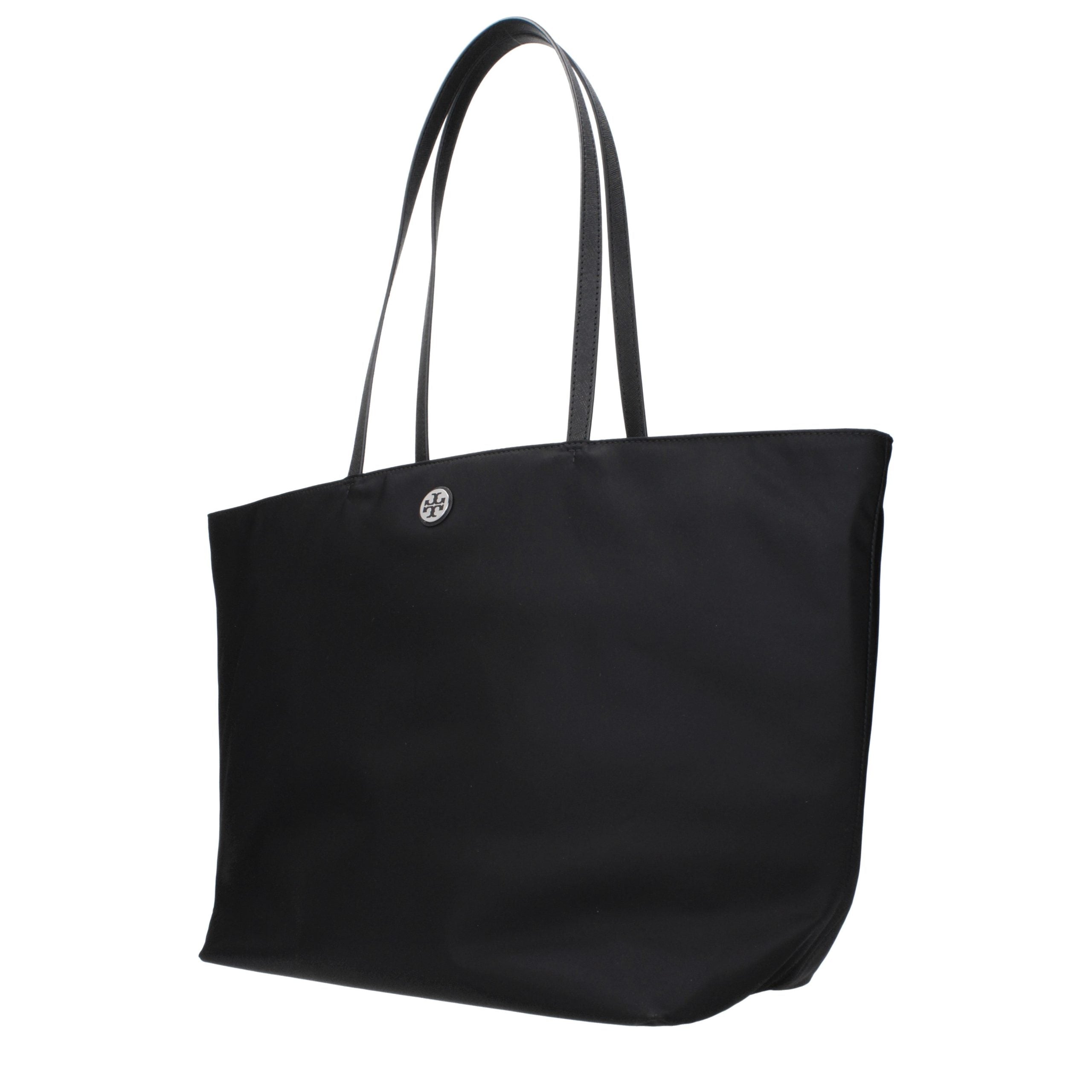 Black Fabric Shoulder Bag