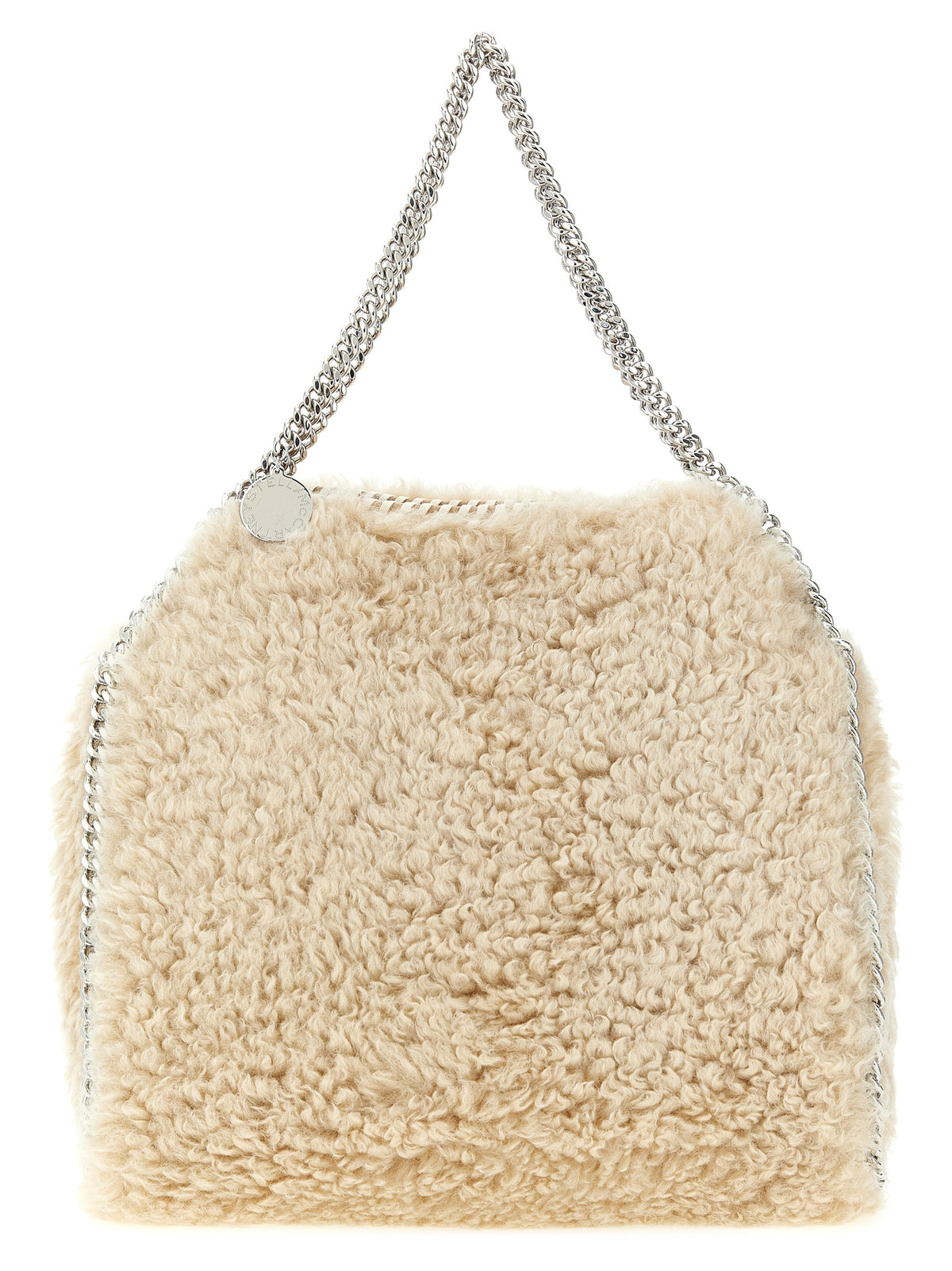 Beige Polyester Shoulder Bag