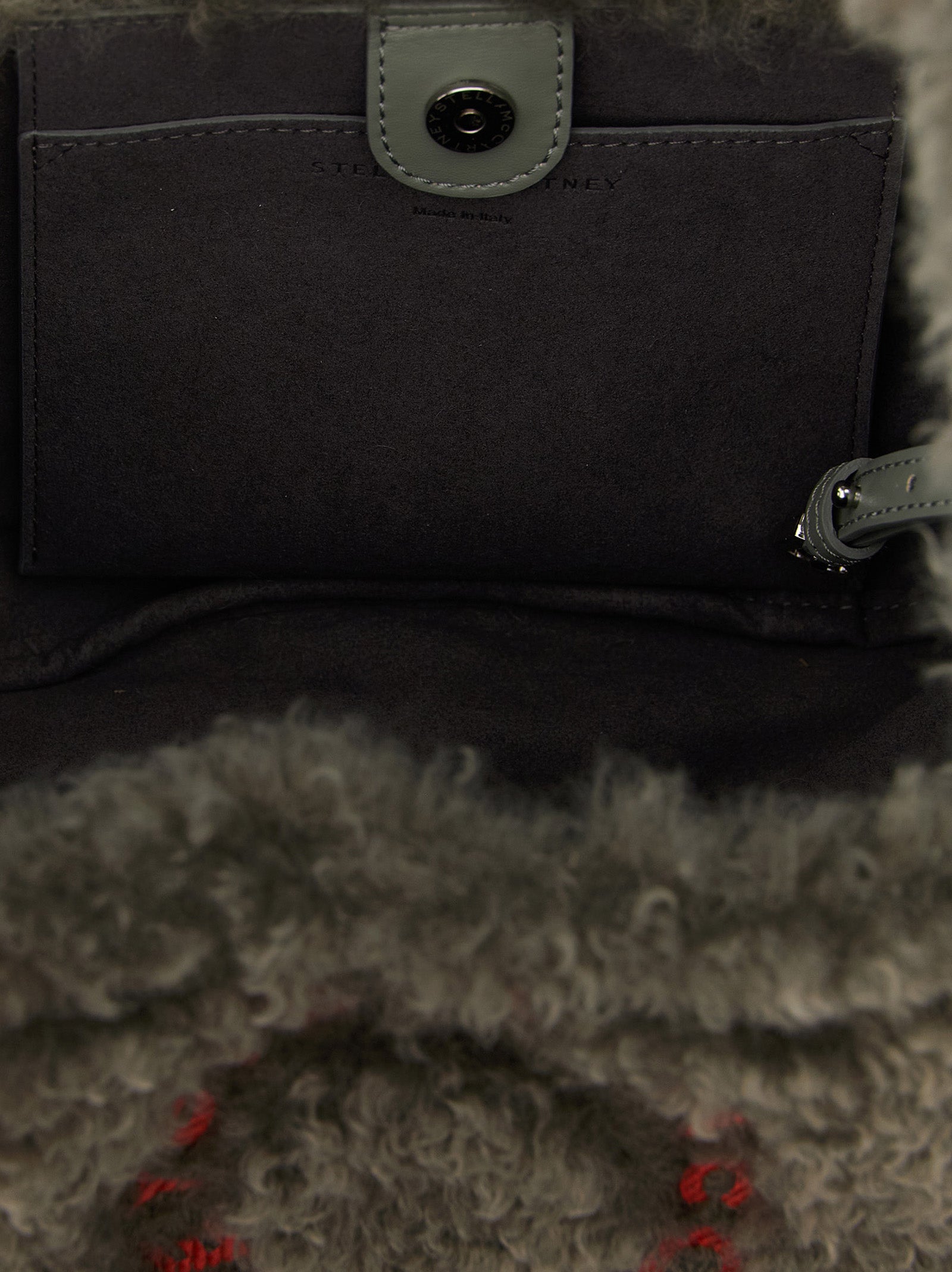 Gray Polyester Shoulder Bag