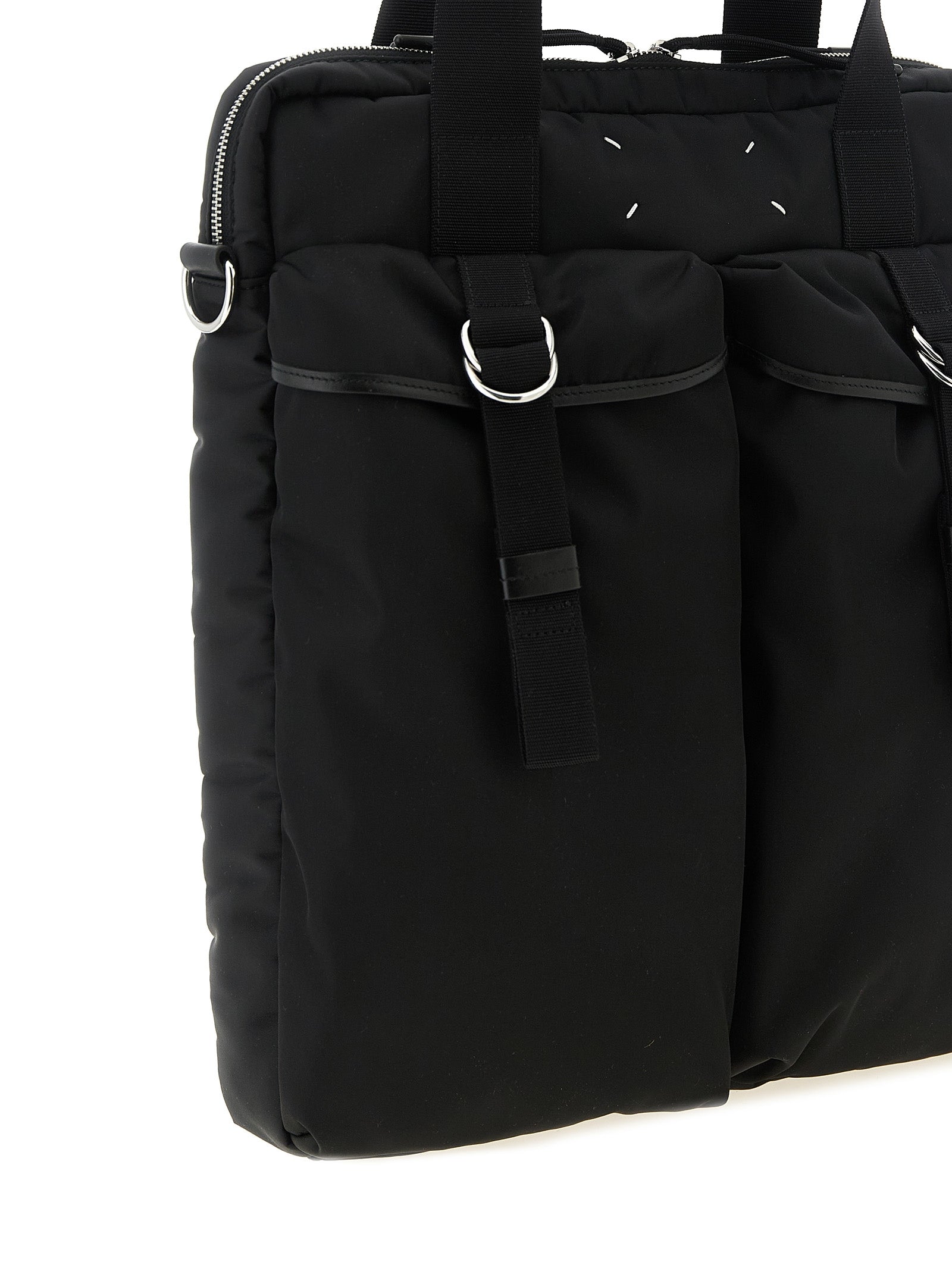 Black Polyamide Tote Bag