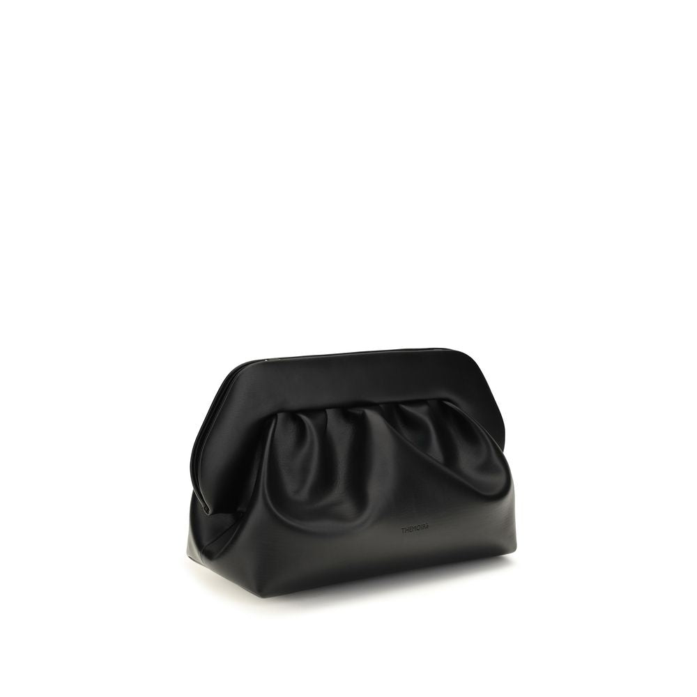 Black Vegan Leather Clutch Bag