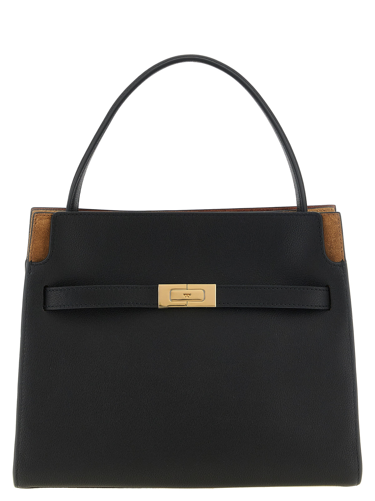 Black Lambskin Shoulder Bag