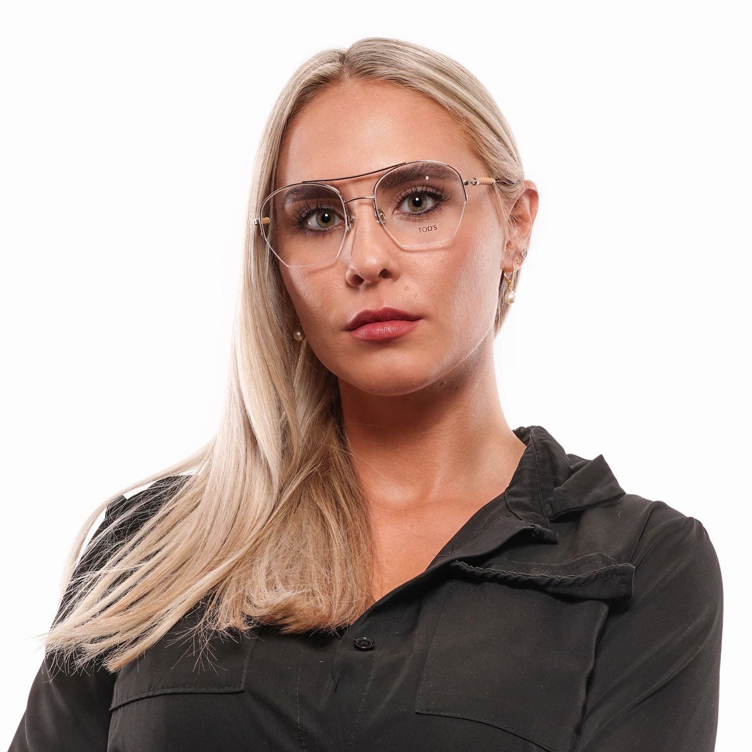 Silver Women Glasses Frame