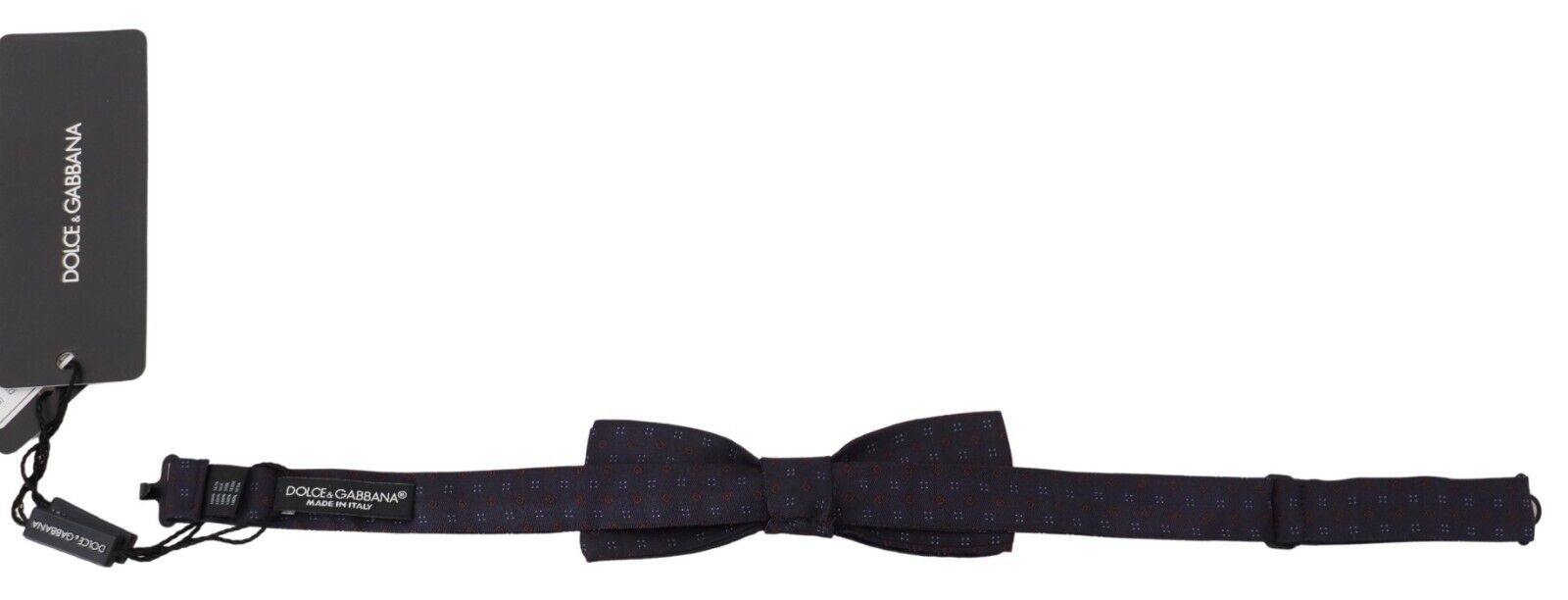 Blue Pattern Silk Adjustable Neck Papillon Bow Tie