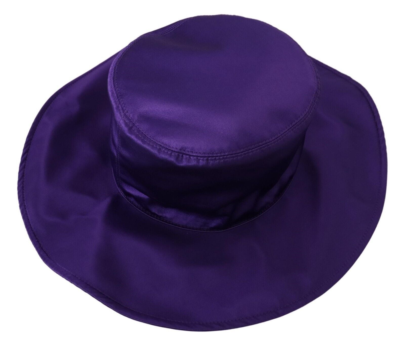 Purple Silk Stretch Top Hat